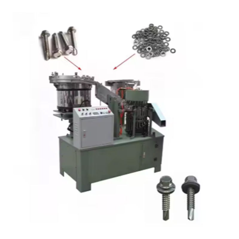 Stroj na sestavení šroubu podložky